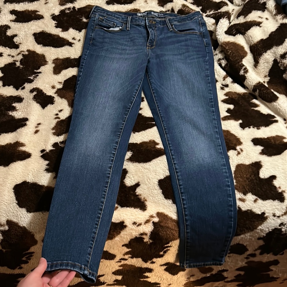 Massimo midrise skinny jeans, size 12 regular